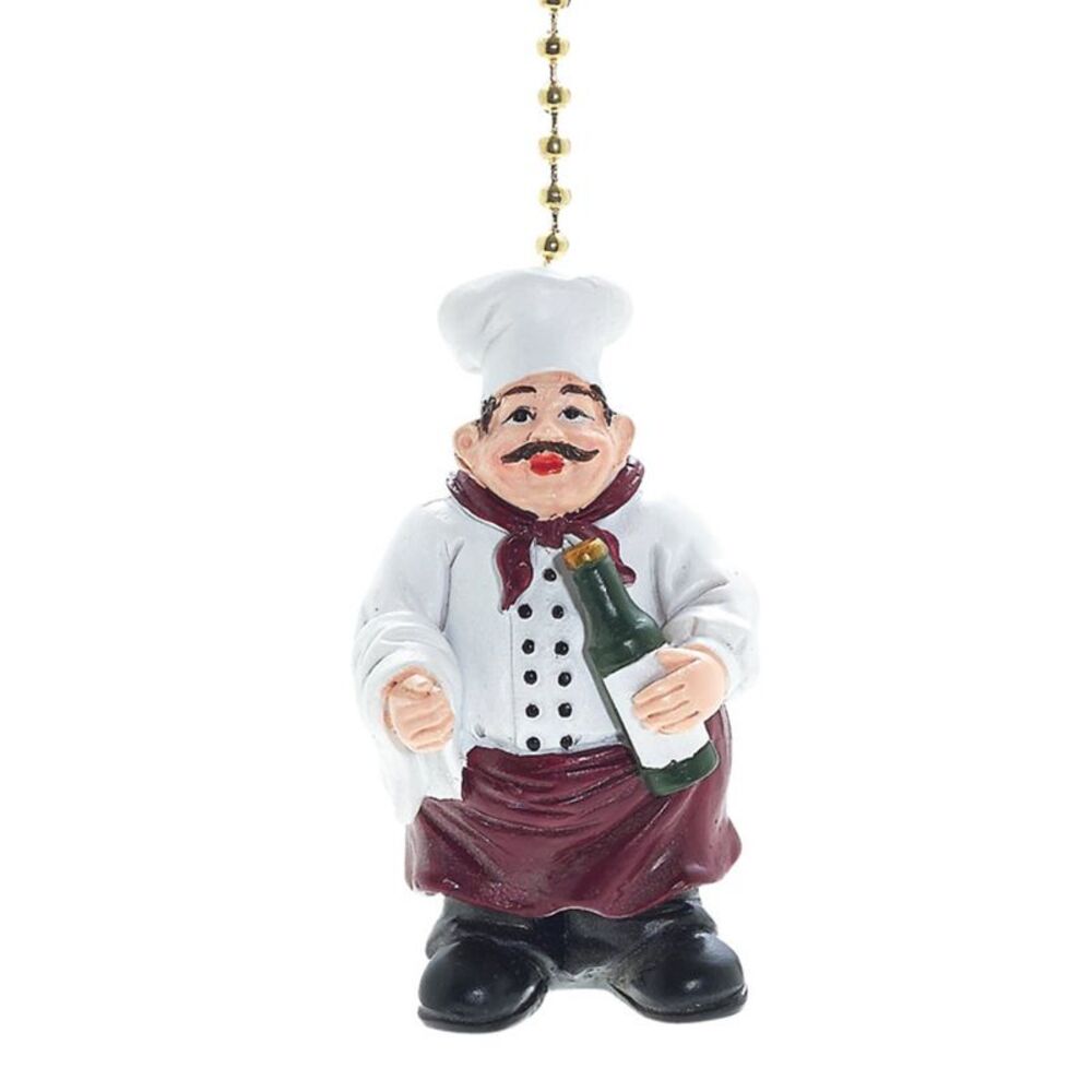 Ceiling Fan Pull Cooking Kitchen Jolly Chef Decorative Ceiling Fan Light Pull